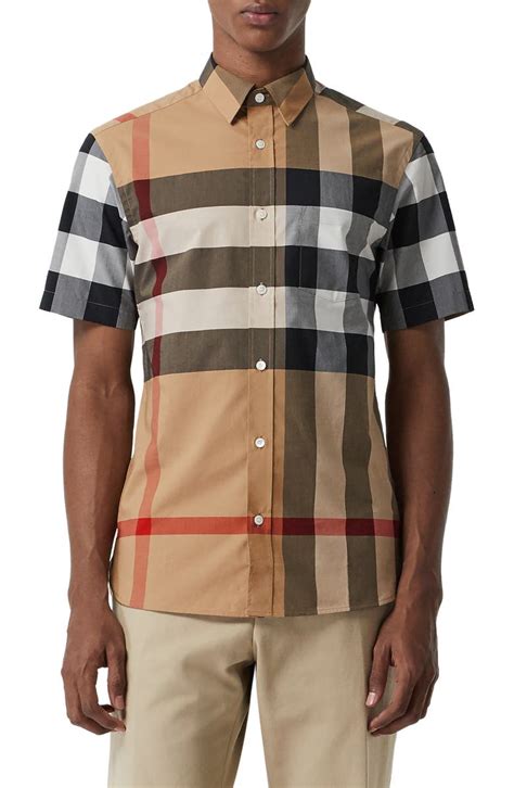 windsor slim fit plaid shirt burberry|Burberry long sleeve shirts.